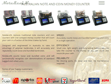 Tablet Screenshot of noteandcoin.com